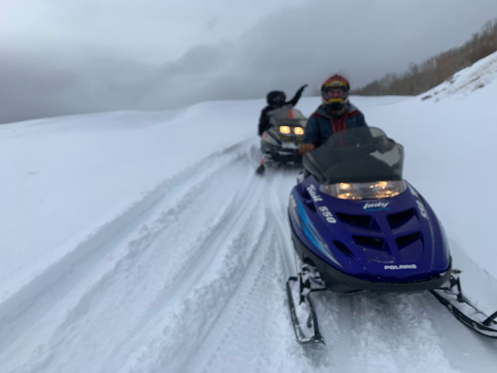 Winter snowmobile tours in the White River National Forest and vast Flat Tops Wilderness